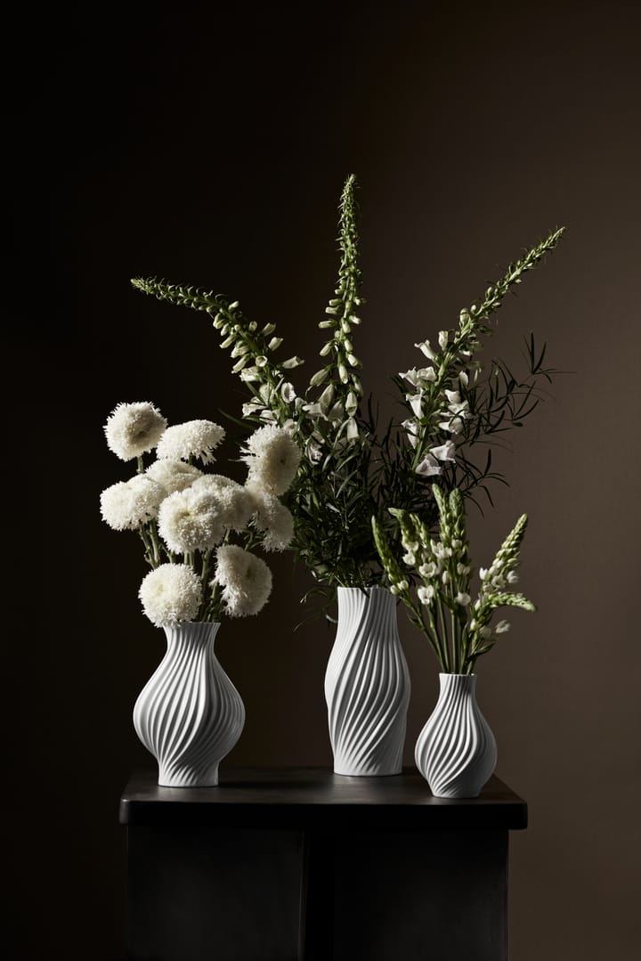 Twist Vase 18 cm, Weiß Lyngby Porcelæn