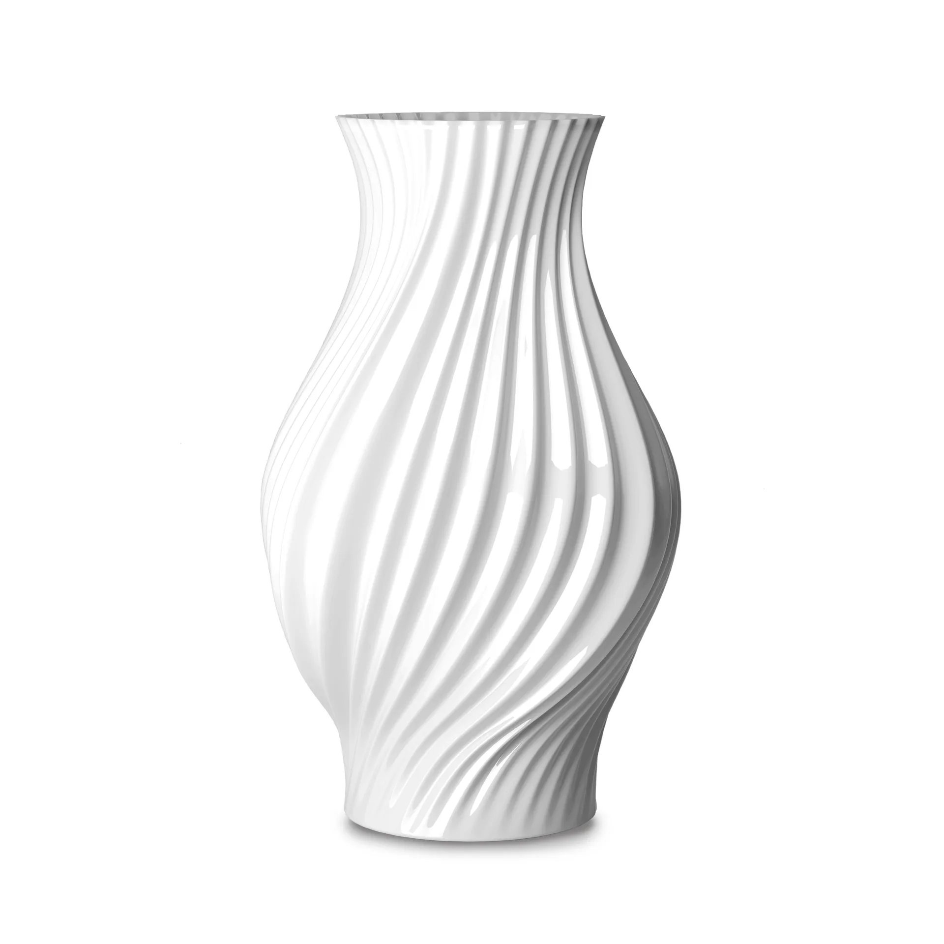 Twist Vase 25 cm, Weiß Lyngby Porcelæn