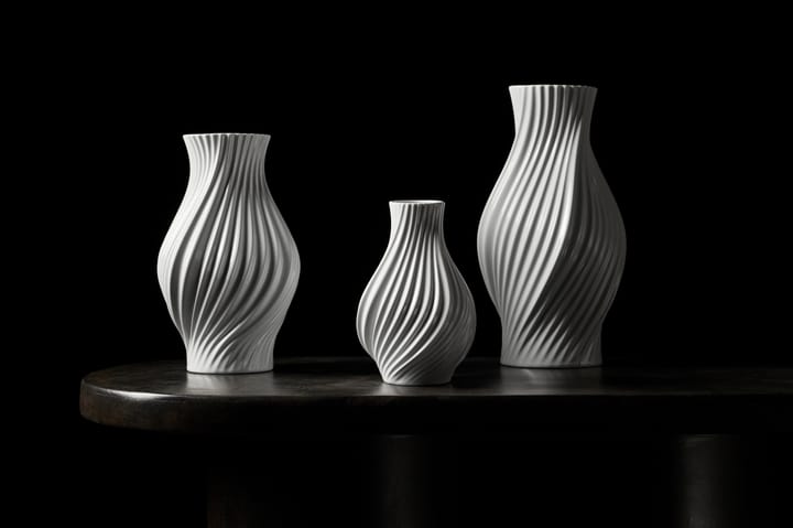Twist Vase 25 cm, Weiß Lyngby Porcelæn