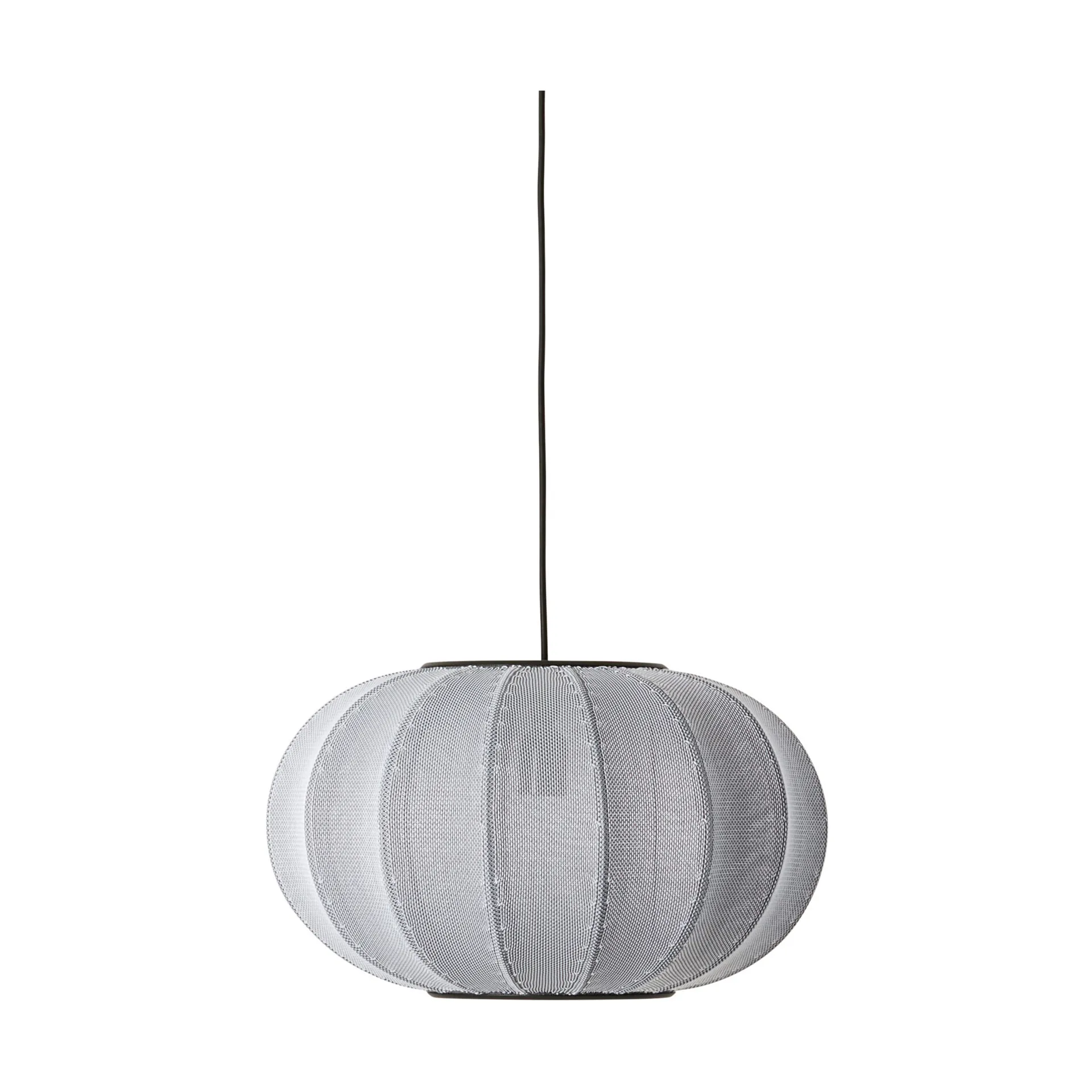 Knit-Wit 45 Oval Pendelleuchte, Silver Made By Hand