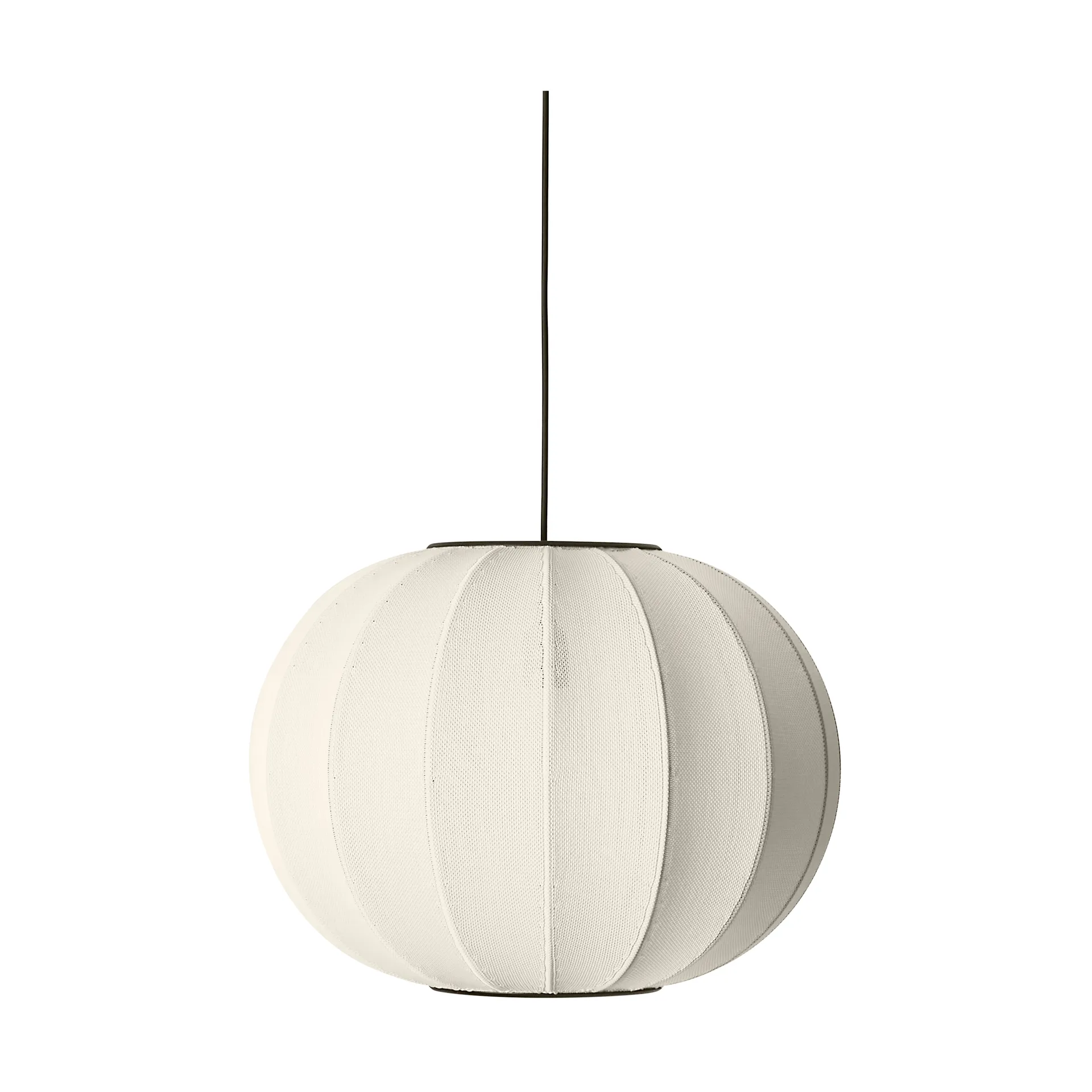 Knit-Wit 45 Round Pendelleuchte, Pearl white Made By Hand