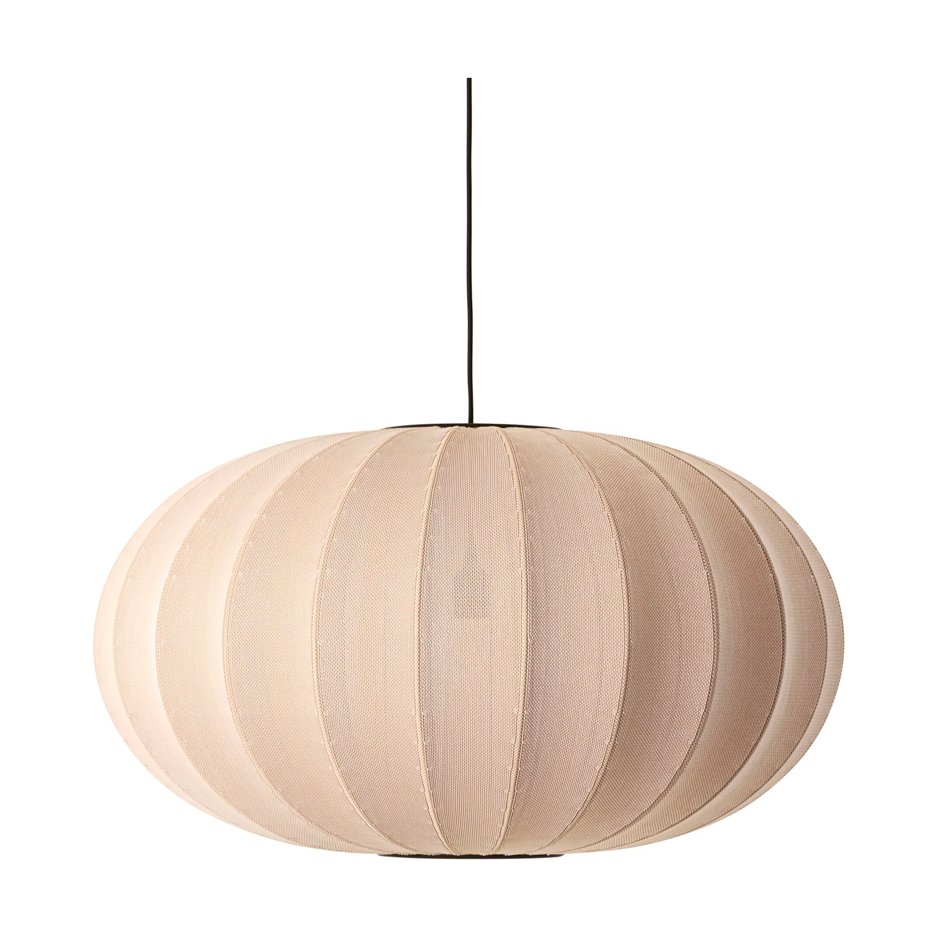 Knit-Wit 76 Oval Pendelleuchte, Sand stone Made By Hand