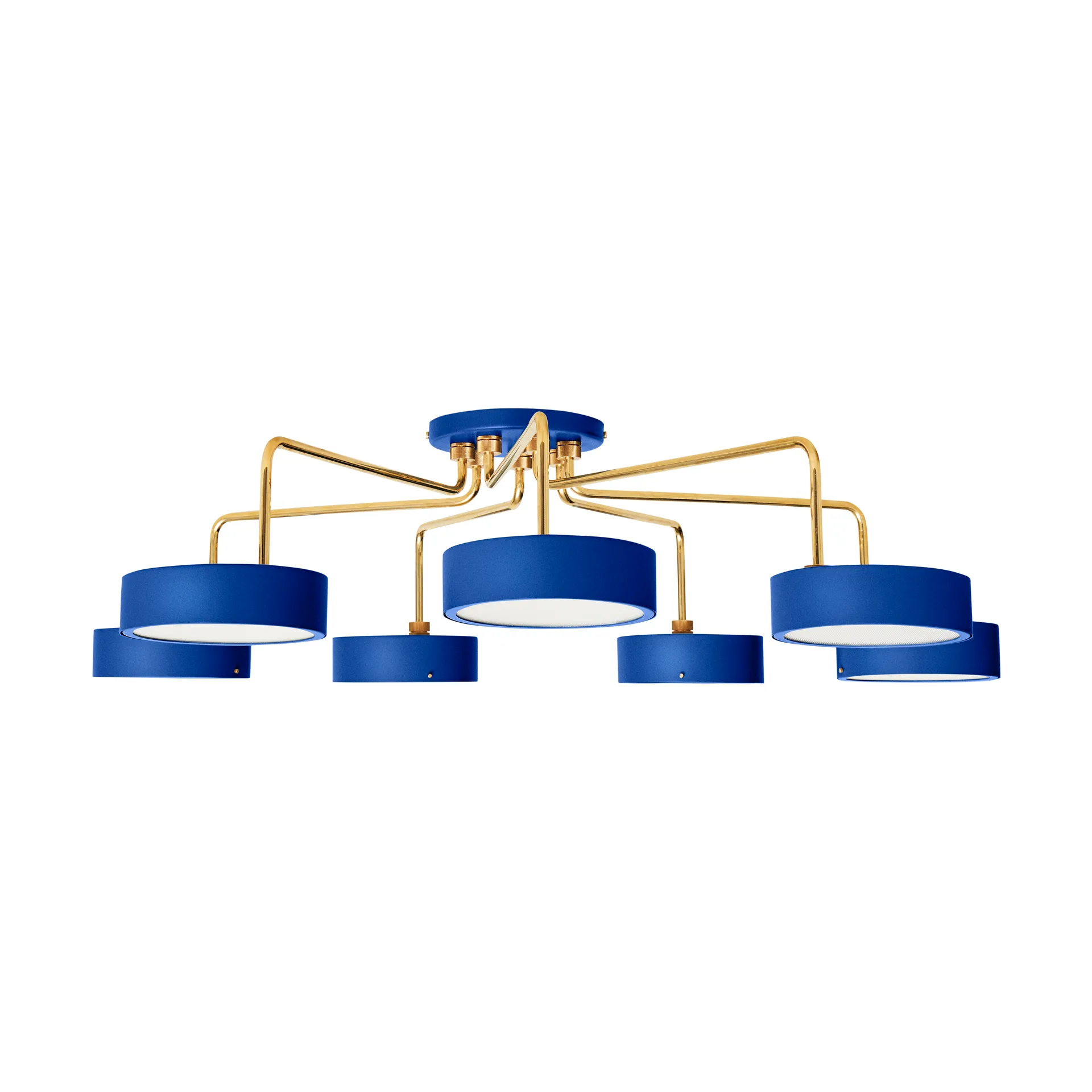Petite Maschine Kronleuchter, Royal blue Made By Hand