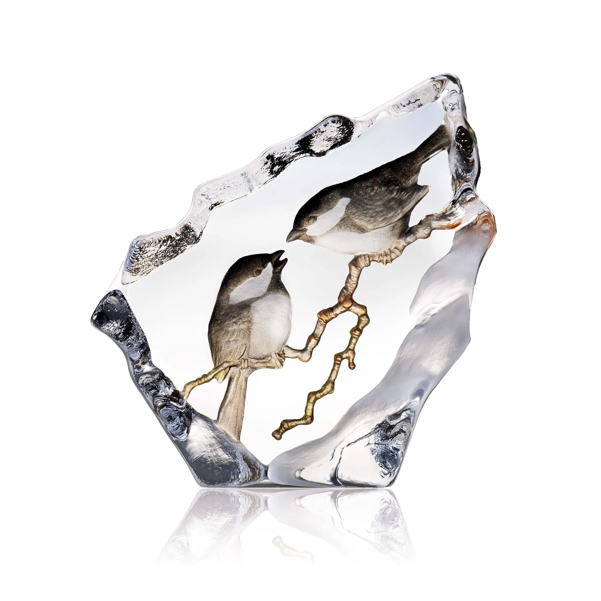 Entitor Glasskulptur, 16 x 16,5cm Målerås Glasbruk