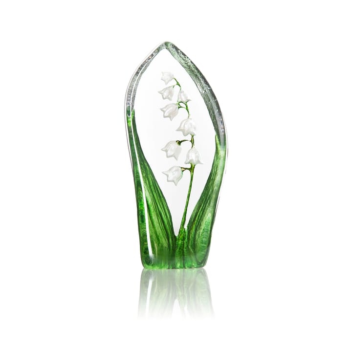 Maiglöckchen Glasskulptur - Weiß - Målerås Glasbruk