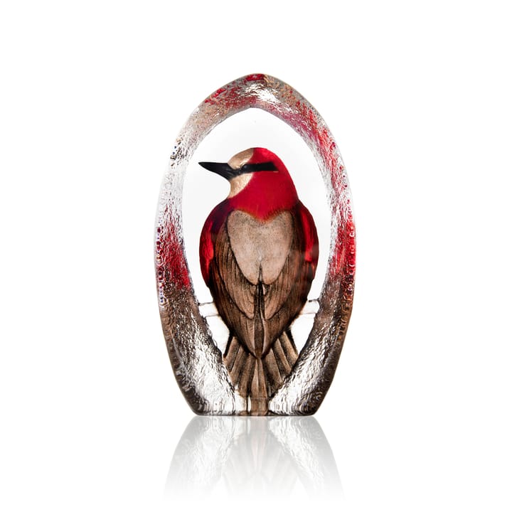 Wildlife Colorina Glasskulptur 17,5cm - rot  - Målerås Glasbruk