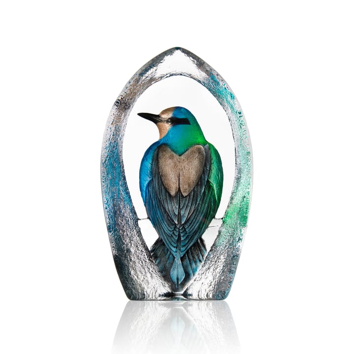Wildlife Colorina Glasskulptur Ltd Ed 27cm - blau - Målerås Glasbruk