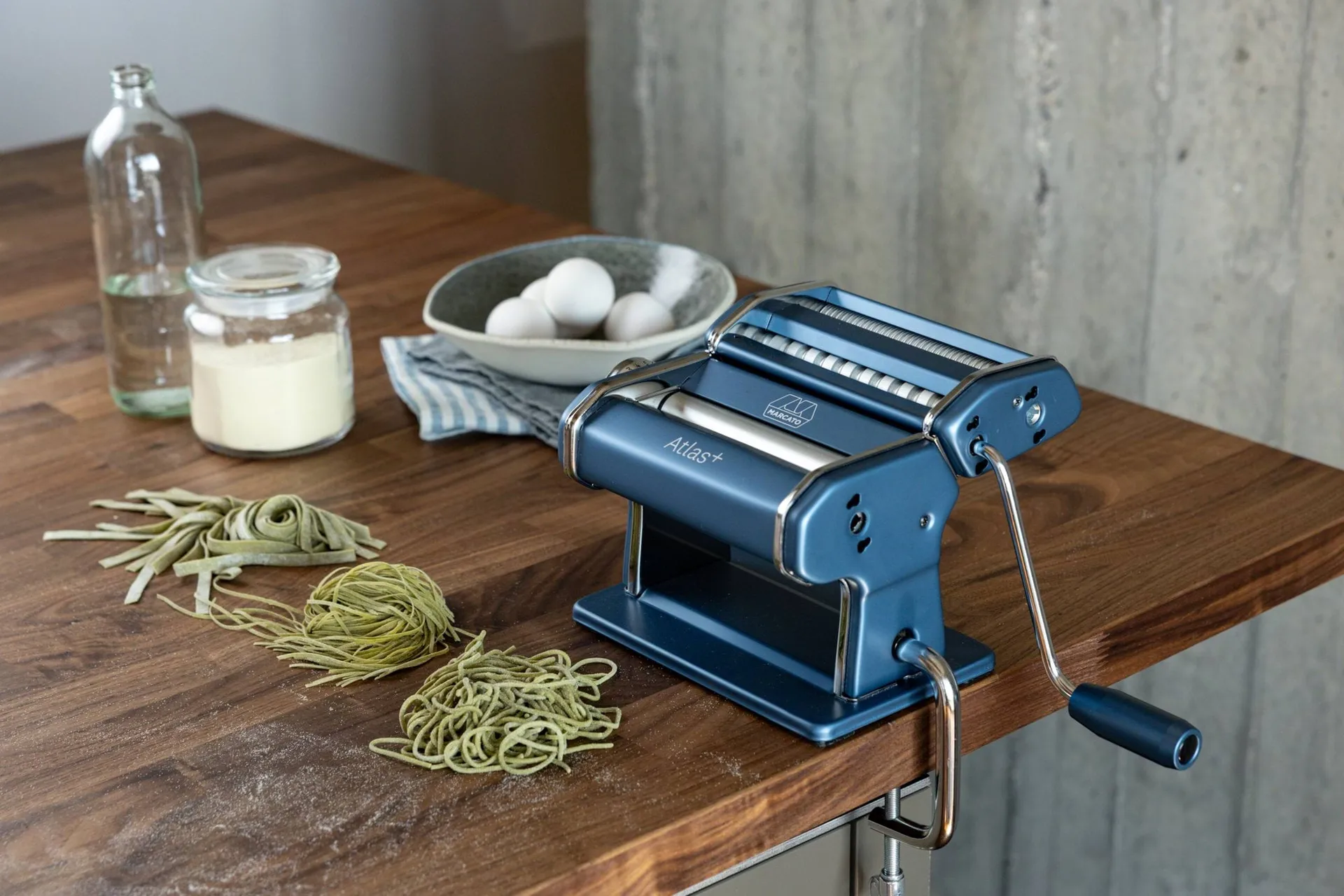 Marcato Atlas 150+ Nudelmaschine, Powder Blau Marcato
