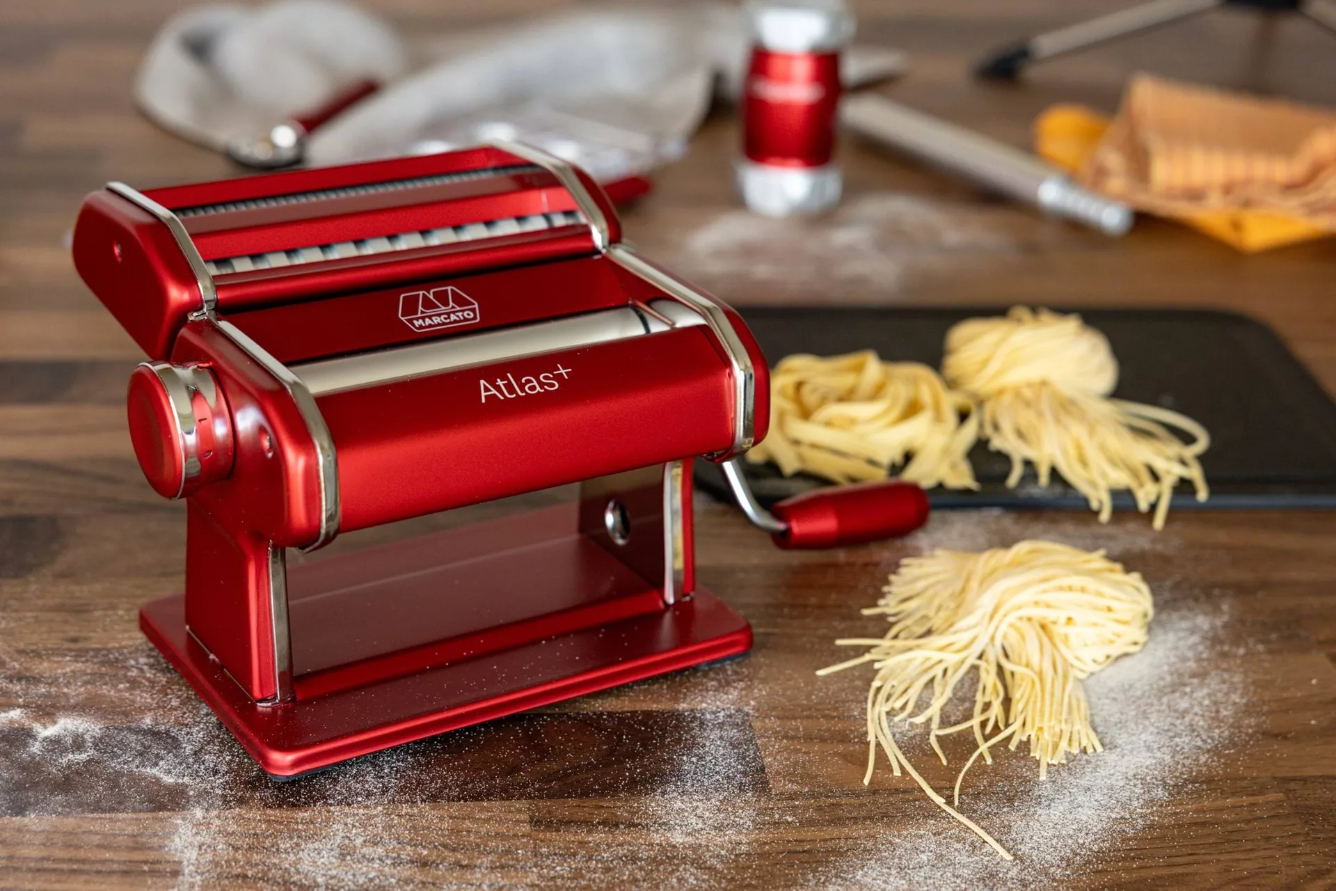 Marcato Atlas 150+ Nudelmaschine, Rot Marcato