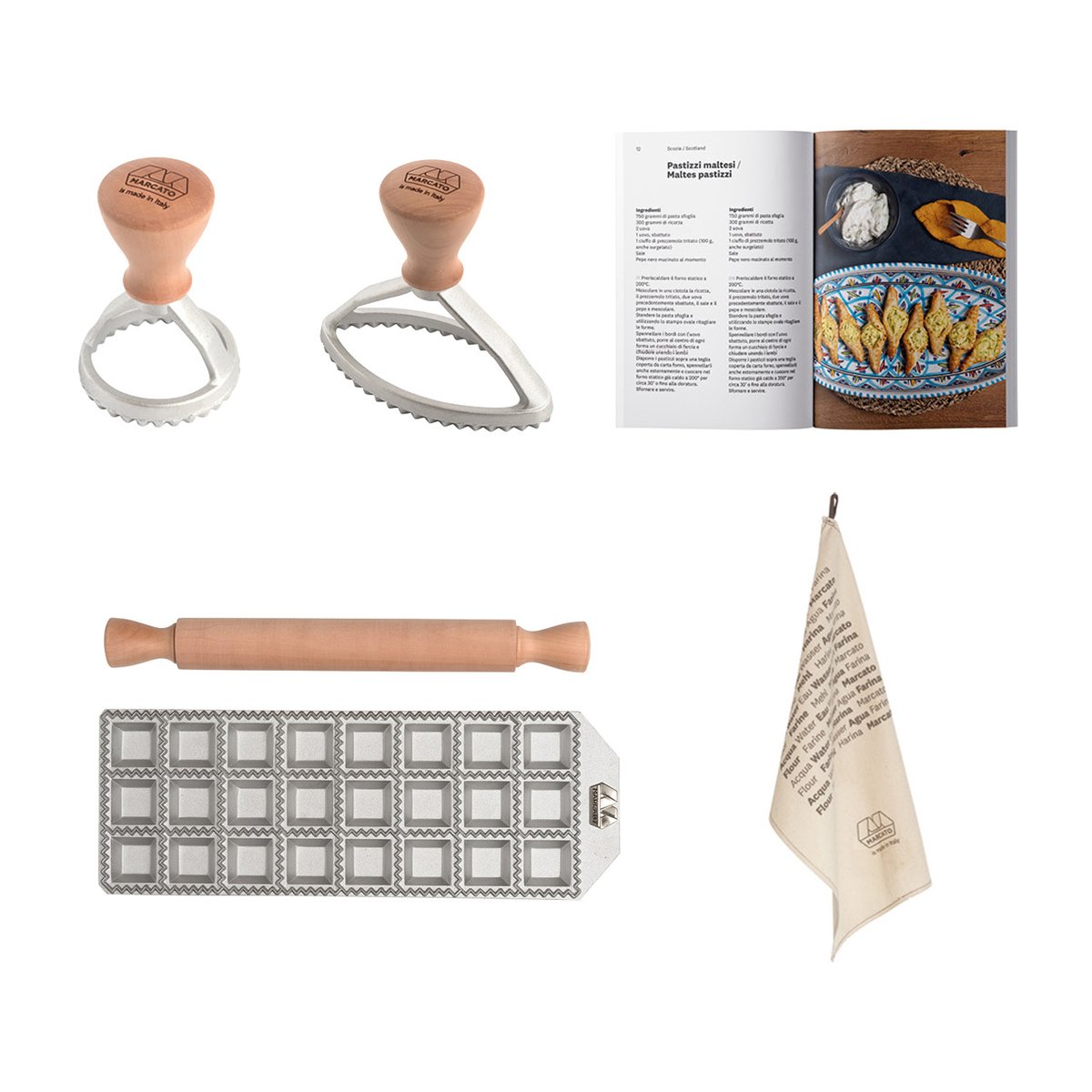 Marcato Marcato Geschenkset ravioli like a pro 6 Teile