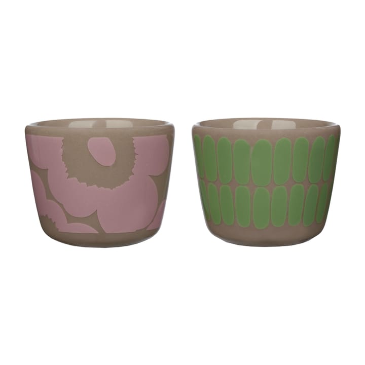 Alku Eierbecher 2er Pack - Terra-minzgrün-rosa - Marimekko