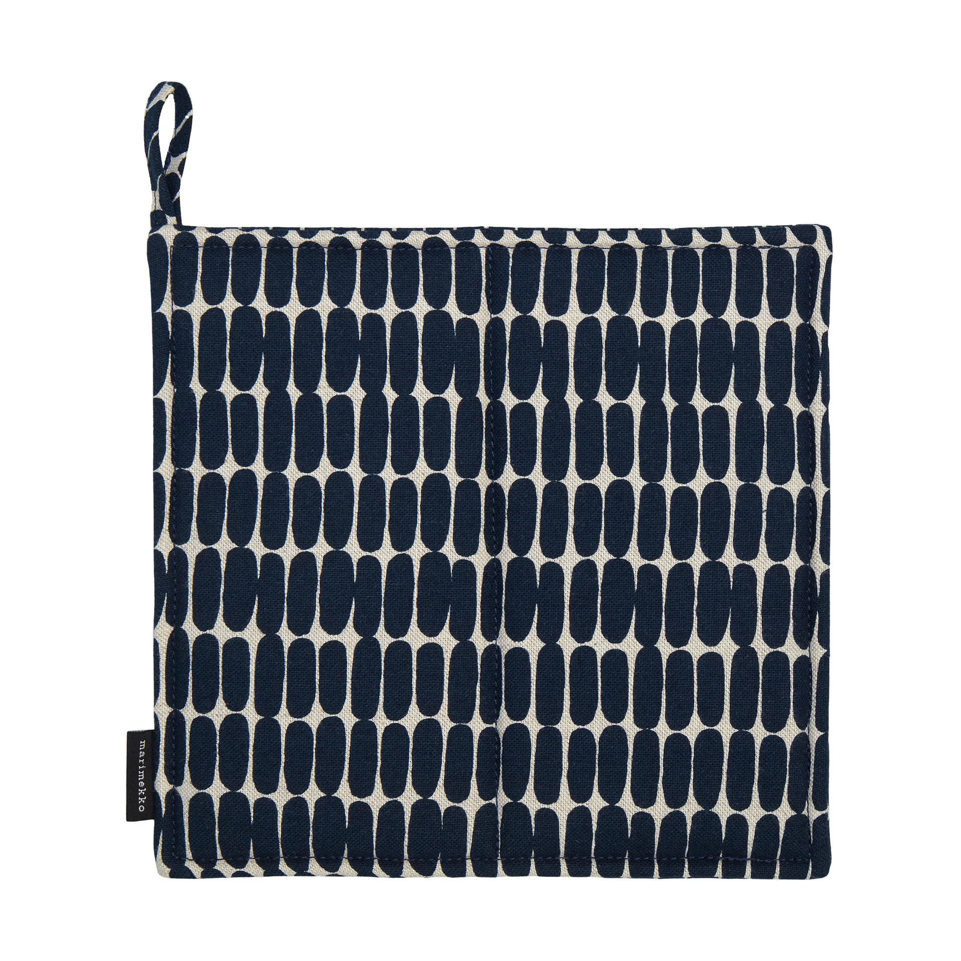 Alku Topflappen 21,5x21,5 cm, Cotton-dark blue Marimekko