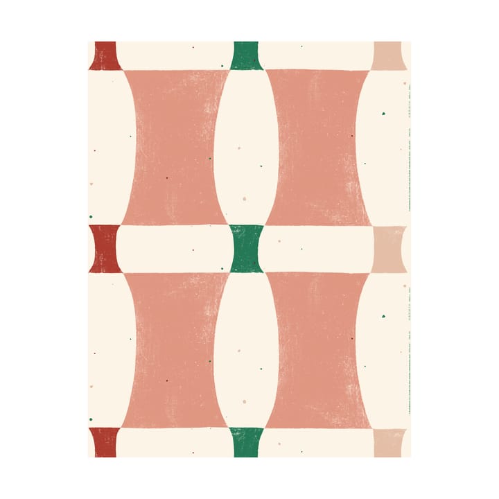 Atalaya Stoff Baumwolle - Cotton-peach-red - Marimekko