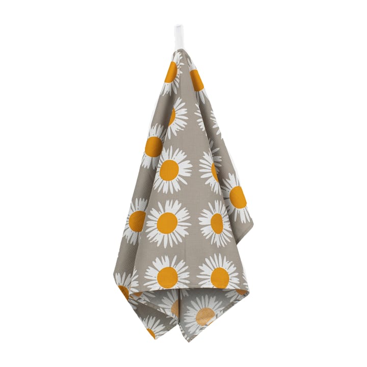 Auringonkukka Geschirrtuch 47 x 70cm - Beige-Weiß - Marimekko