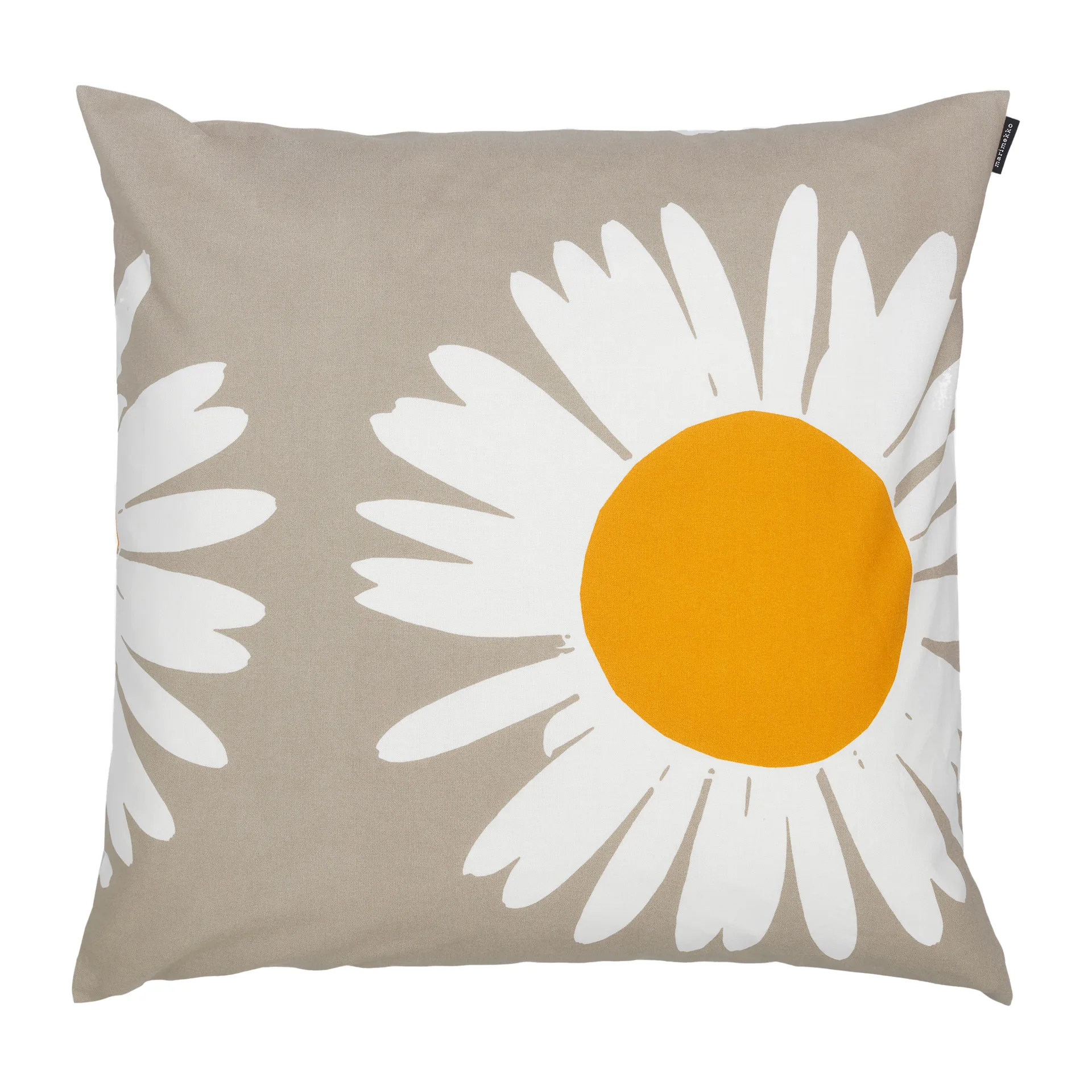 Auringonkukka Kissenbezug 50 x 50cm, Beige-Weiß Marimekko