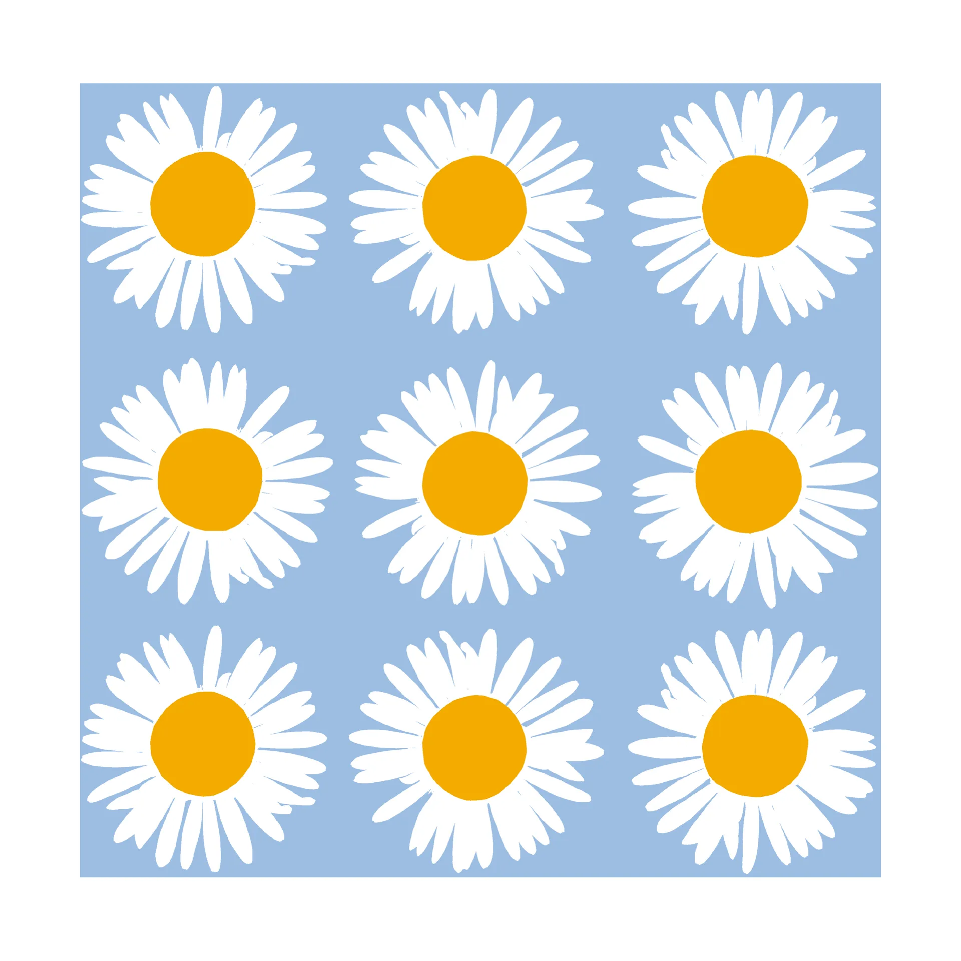 Auringonkukka Serviette 33x33 cm 20er Pack, Blue Marimekko