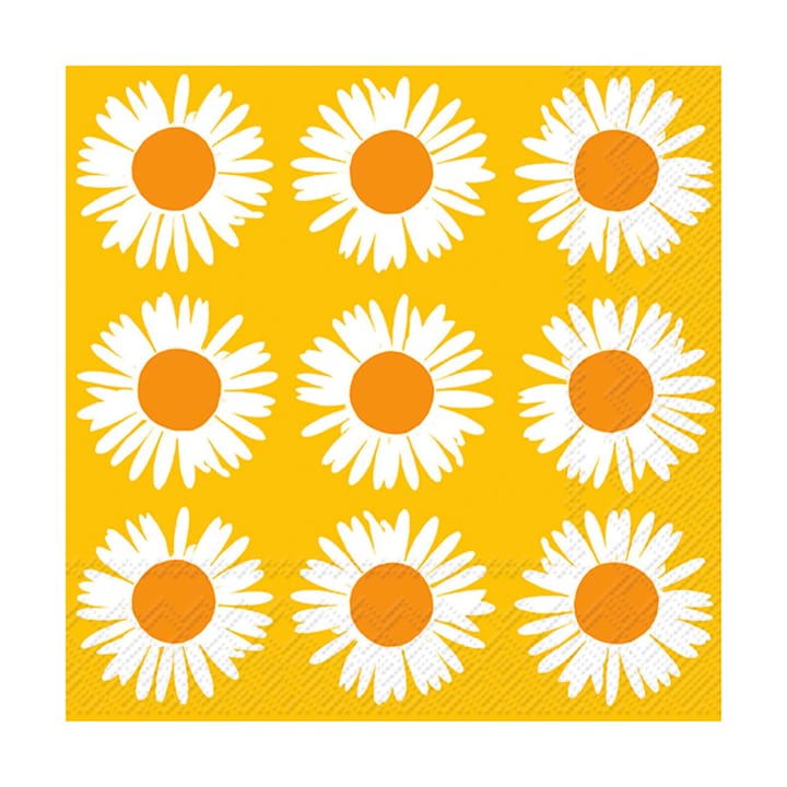 Auringonkukka Serviette 33x33 cm 20er Pack, Orange-yellow Marimekko