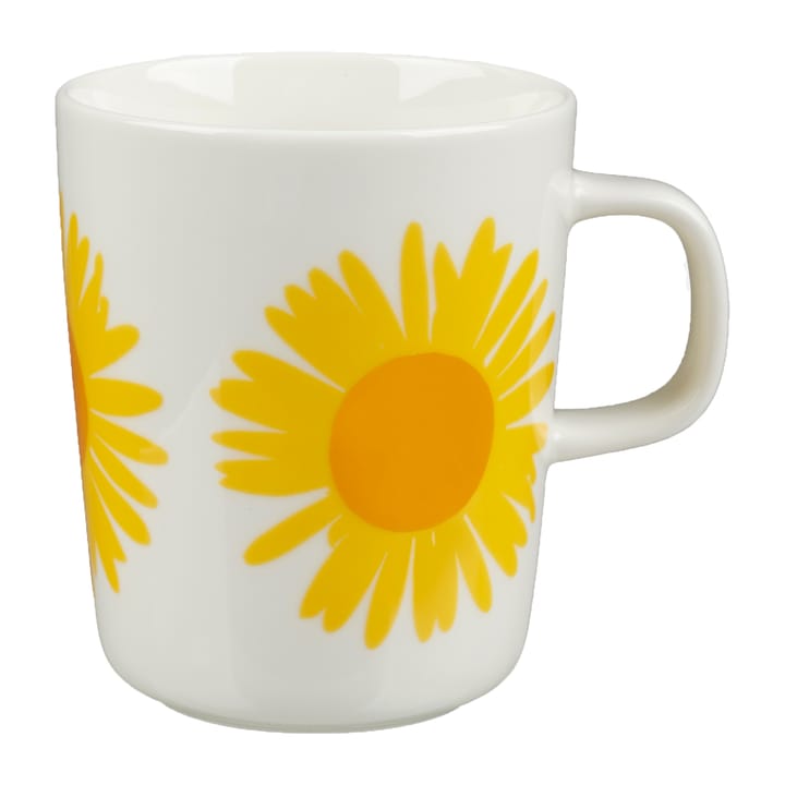 Auringonkukka Tasse 25cl - Gelb-Weiß - Marimekko