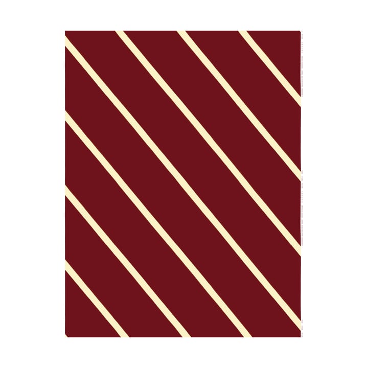 Basso Baumwollstoff - Wine red-creme - Marimekko