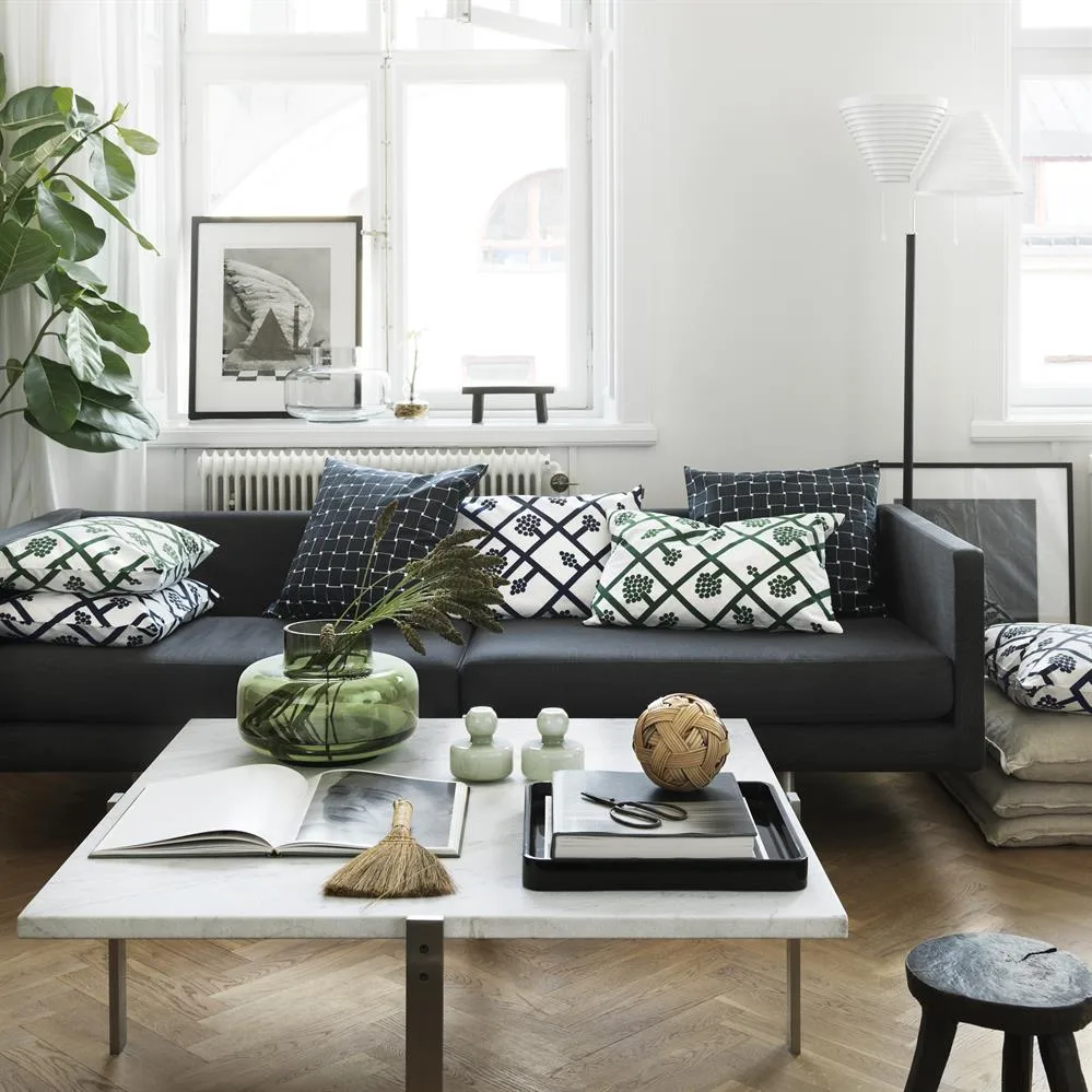 Flower Vase Ø10 cm, Olive grün Marimekko