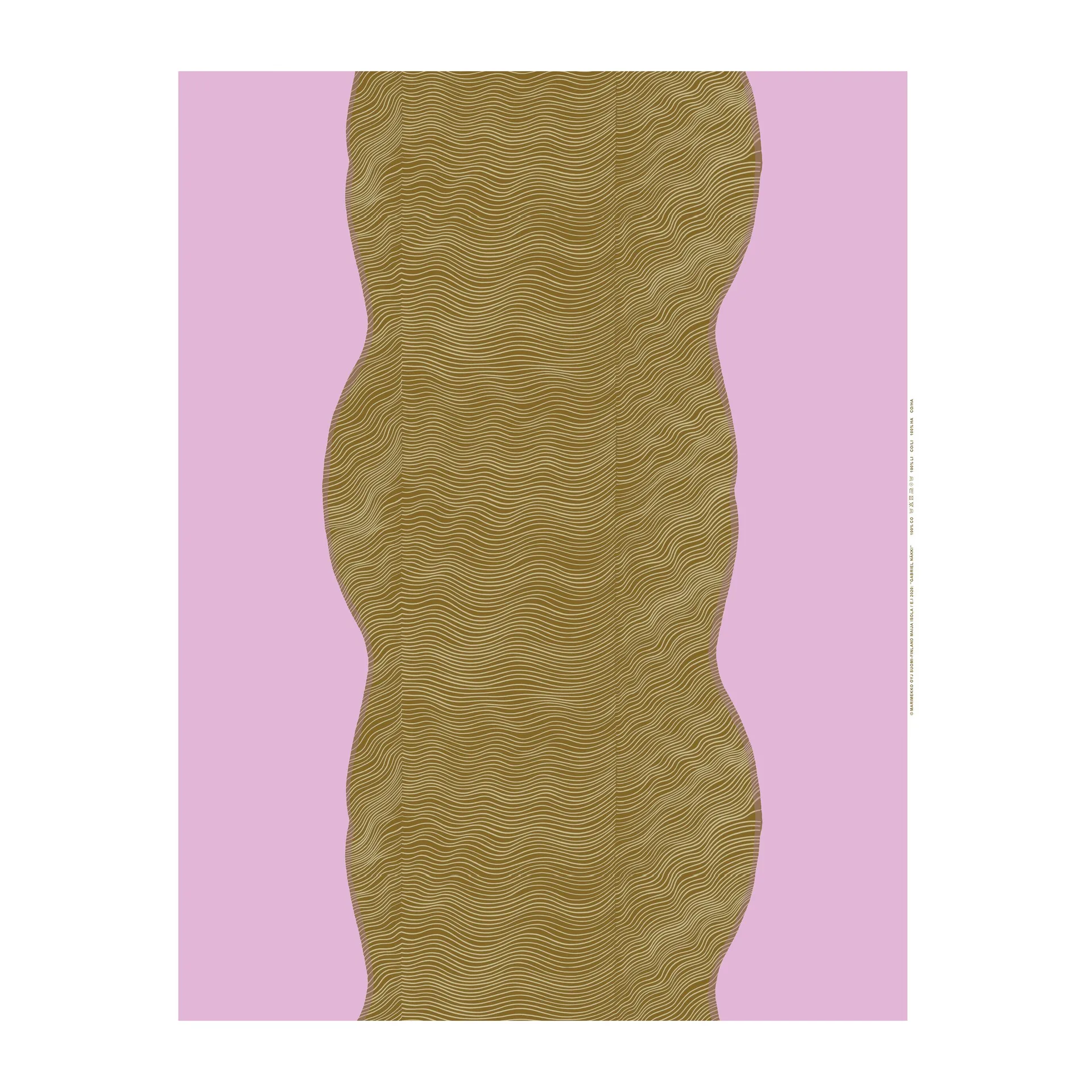 Gabriel Näkki Stoff, Rosa-braun Marimekko