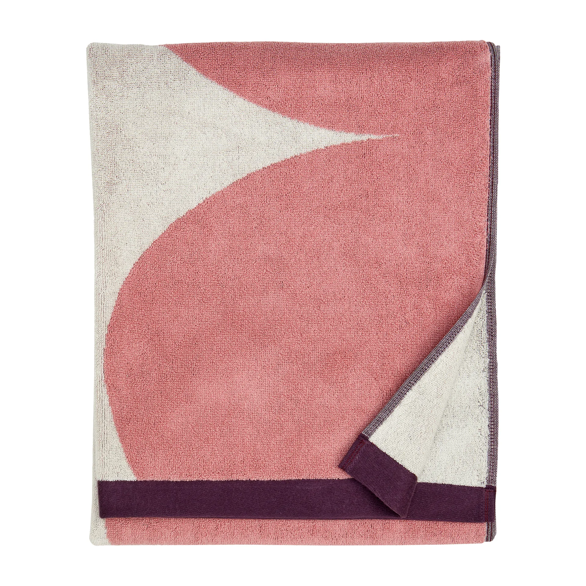 Härkä Badehandtuch 150 x 70cm, Weiß-rosa-rot Marimekko