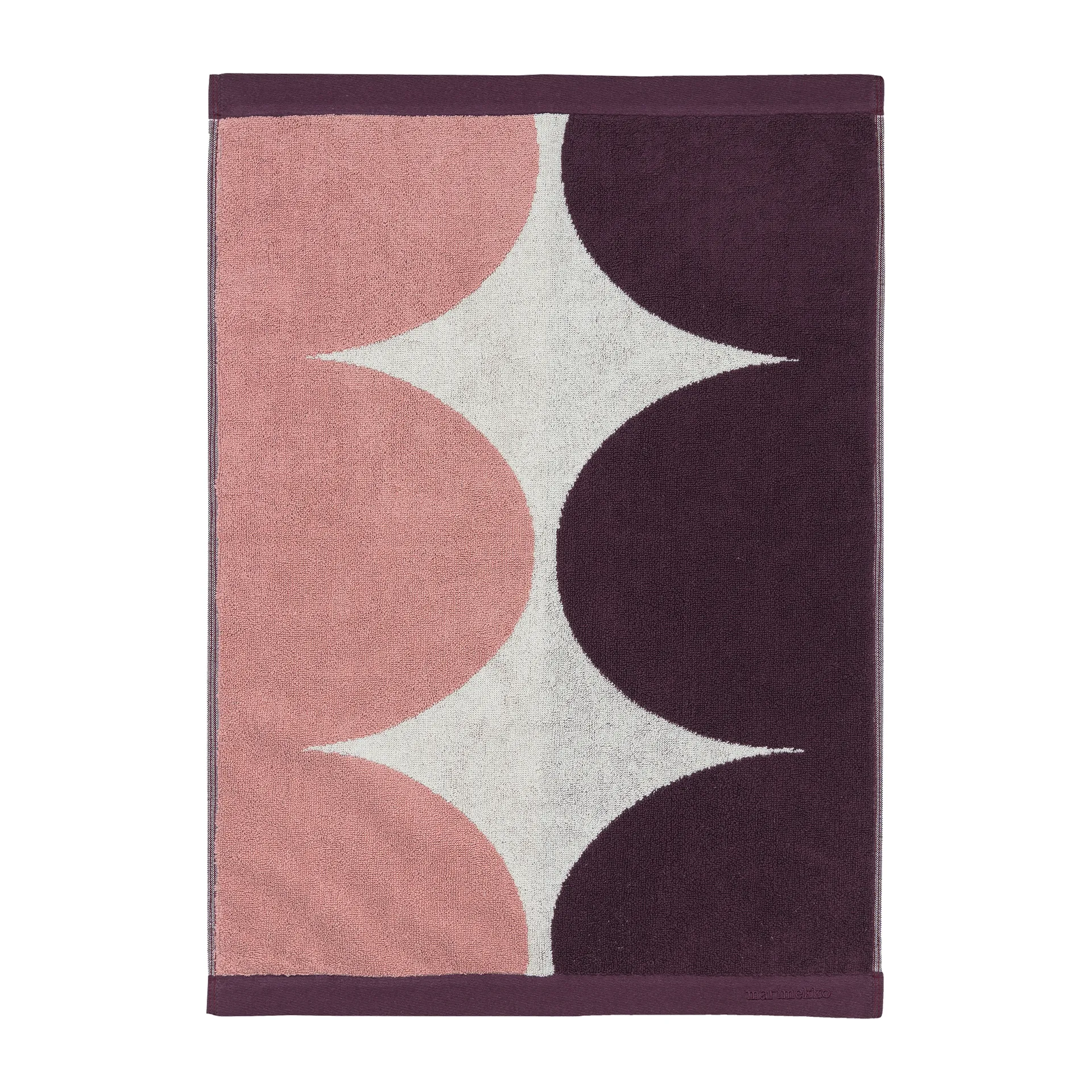 Härkä Handtuch 70 x 50cm, Weiß-rosa-rot Marimekko