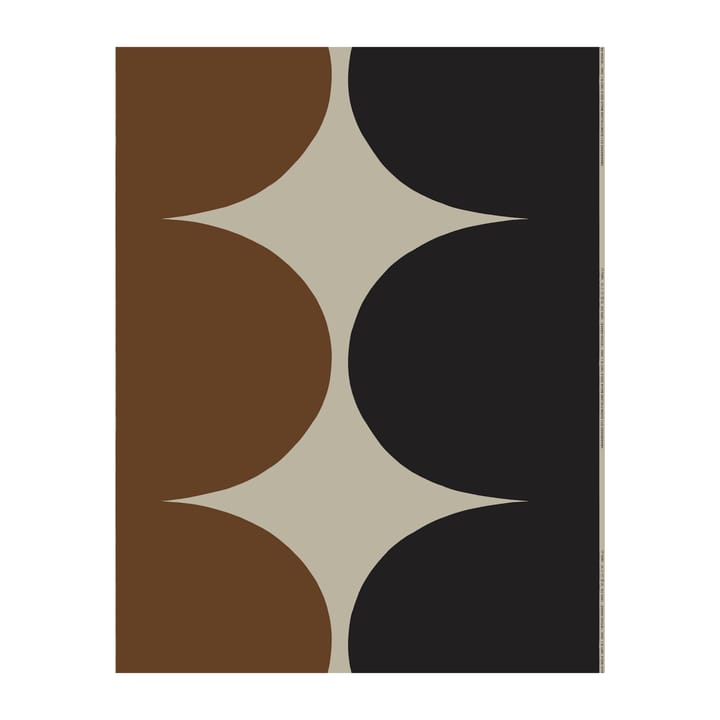 Härkä Leinenstoff - Beige-schwarz-braun - Marimekko