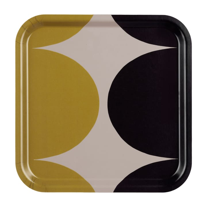 Härkä Tablett 32 x 32cm - Clay-coal-fall yellow - Marimekko
