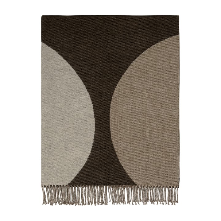 Härkä Wolldecke 170 x 130cm - Schwarz-braun-beige - Marimekko
