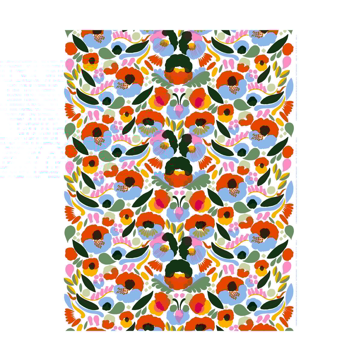 Marimekko Hattarakukka Stoff Rot