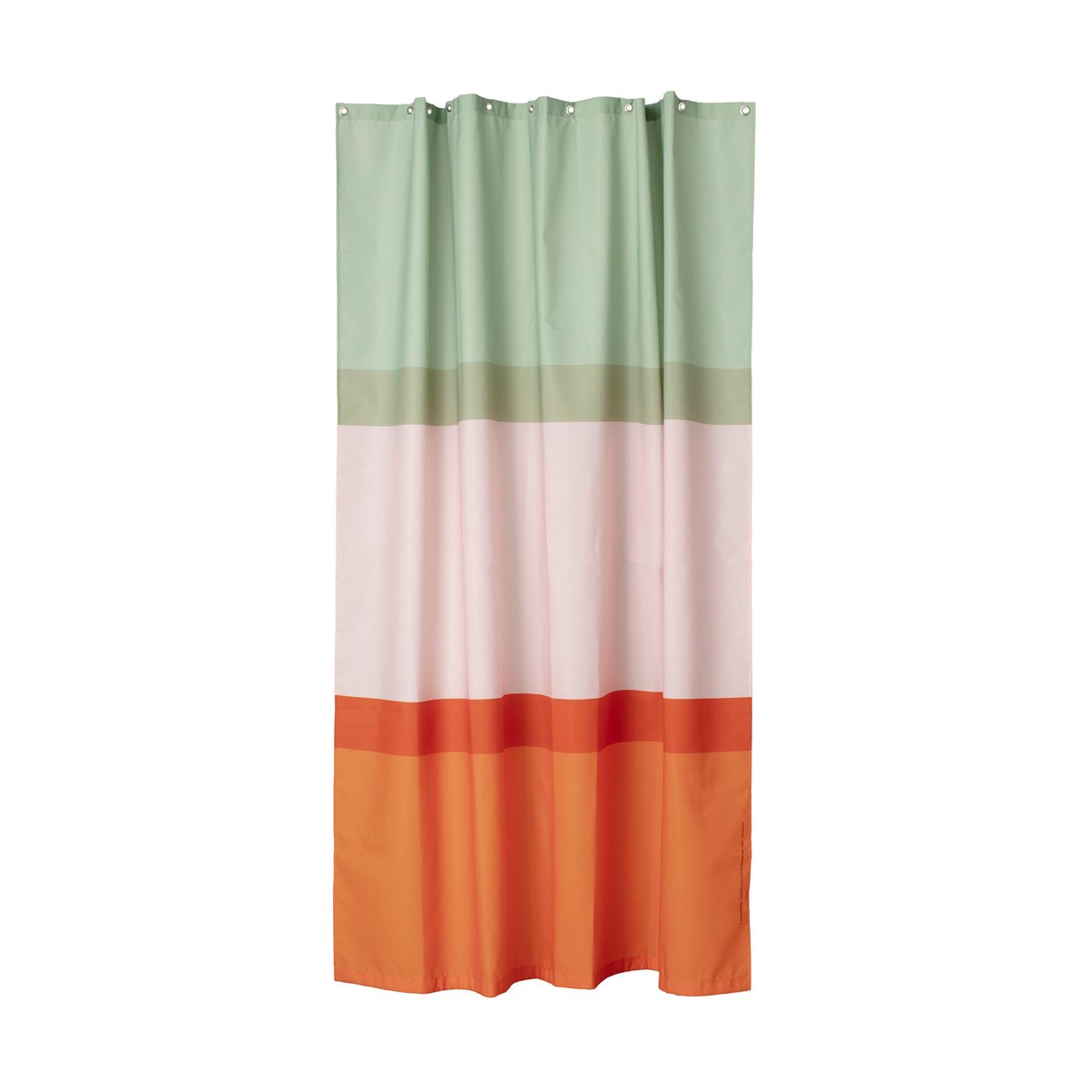 Marimekko Hennika Duschvorhang 180x200 cm Orange-hellrosa-salbei