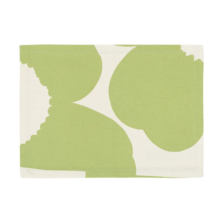 Iso Unikko fabric Tischset - Off white-pear - Marimekko