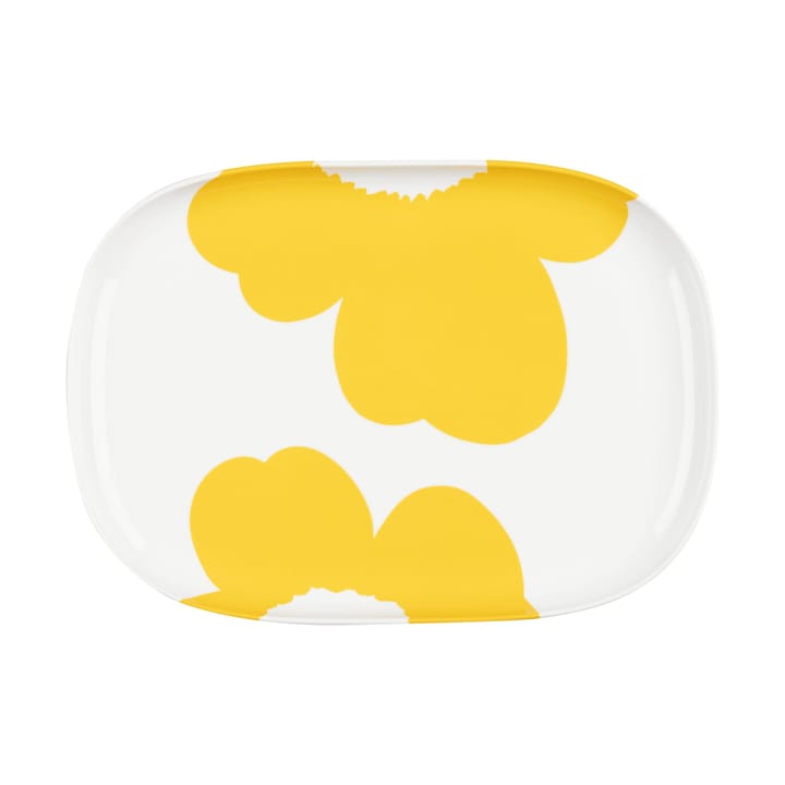 Iso Unikko Servierteller 25x36 cm - White-spring yellow - Marimekko
