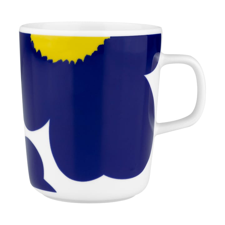 Iso Unikko Tasse 25 cl - White-d. blue-yellow - Marimekko