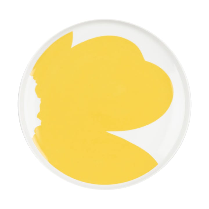 Iso Unikko Teller Ø25 cm, White-spring yellow Marimekko