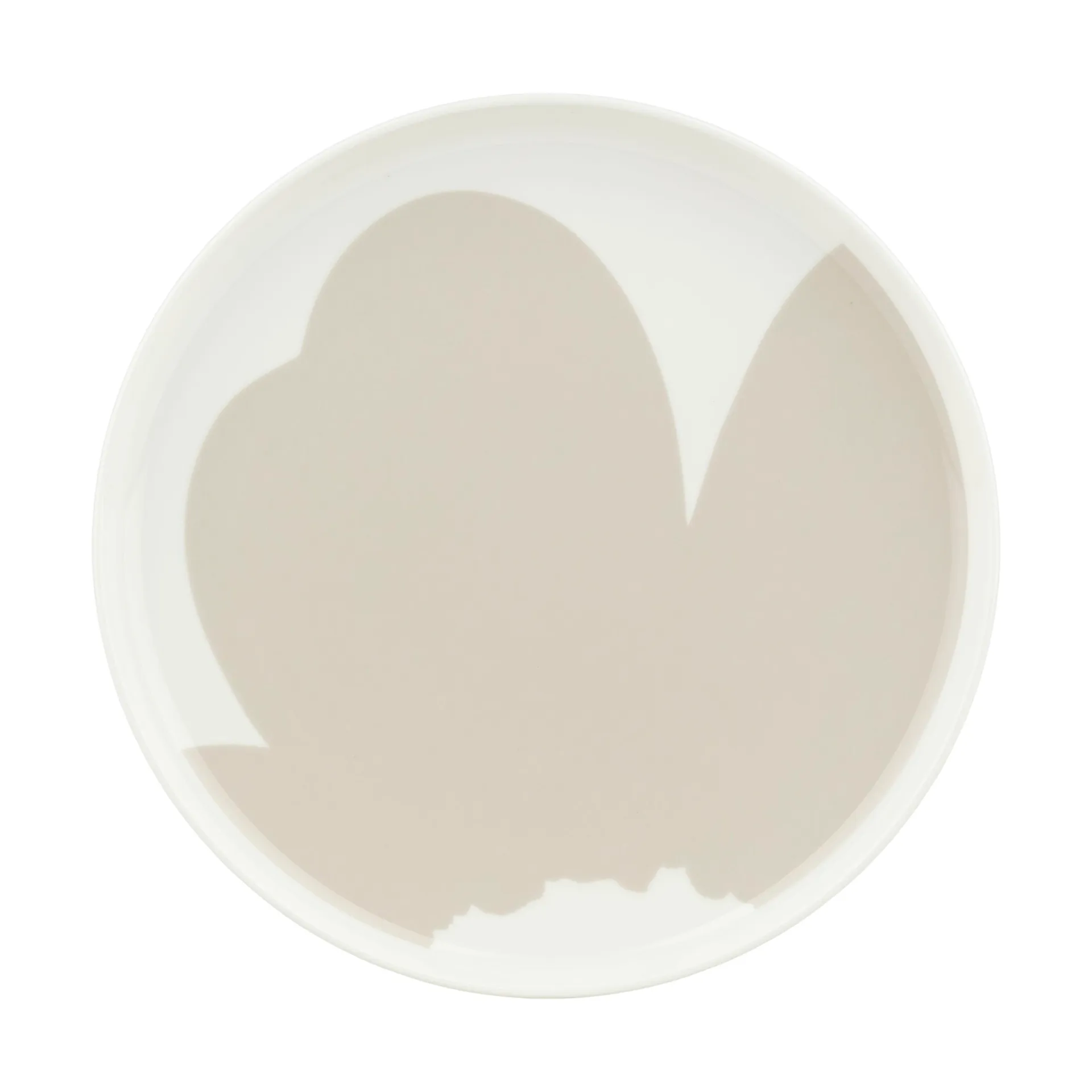 Iso Unikko Teller Ø25 cm, White-straw Marimekko