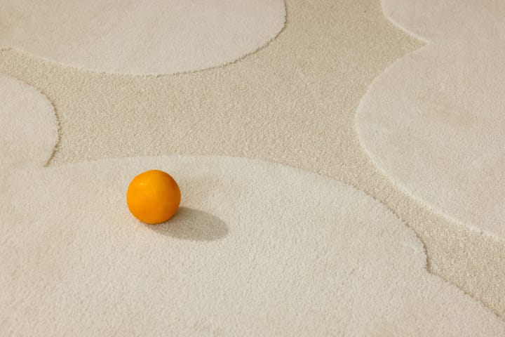 Iso Unikko Wollteppich - Natural White, 140x200 cm - Marimekko