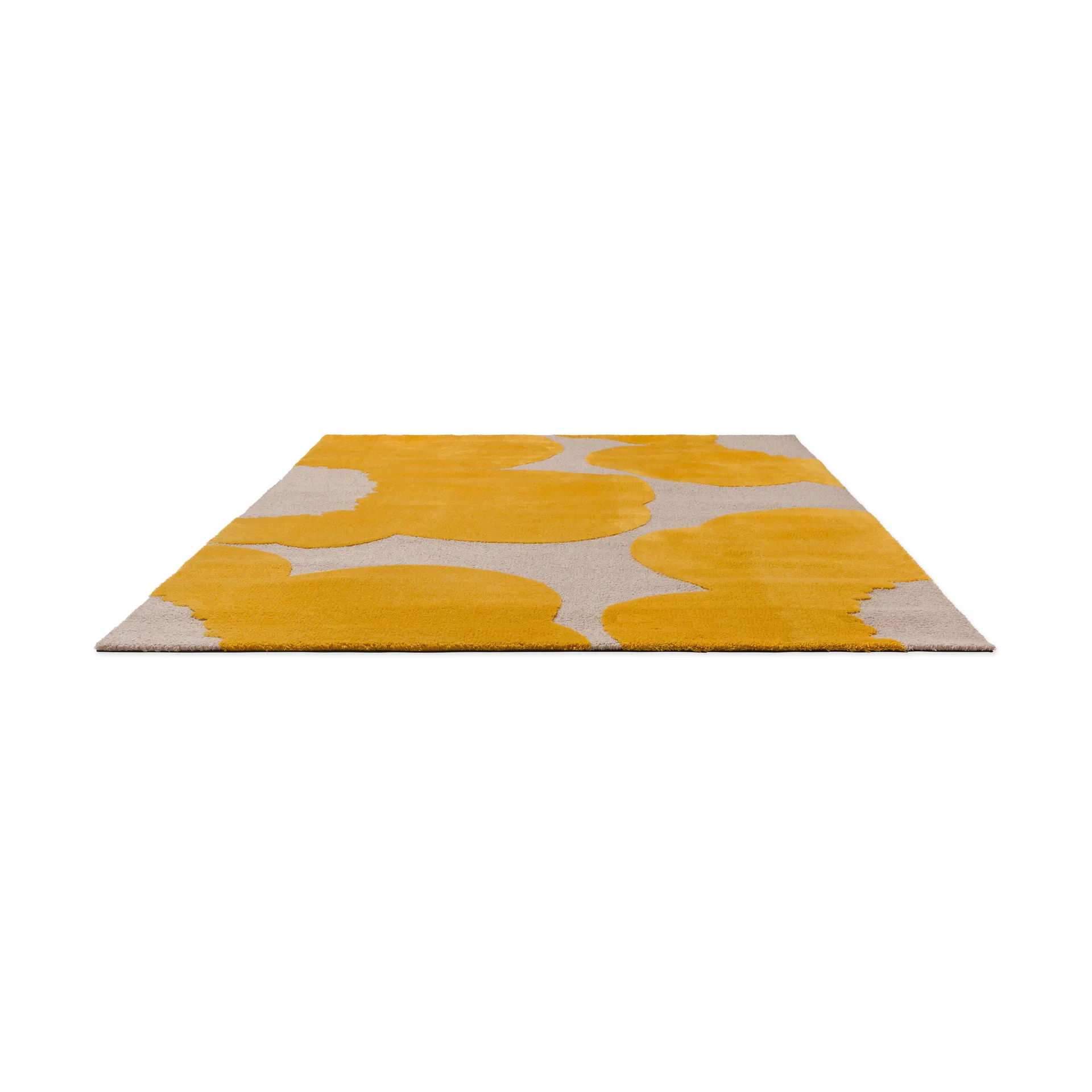 Iso Unikko Wollteppich, Yellow, 140x200 cm Marimekko