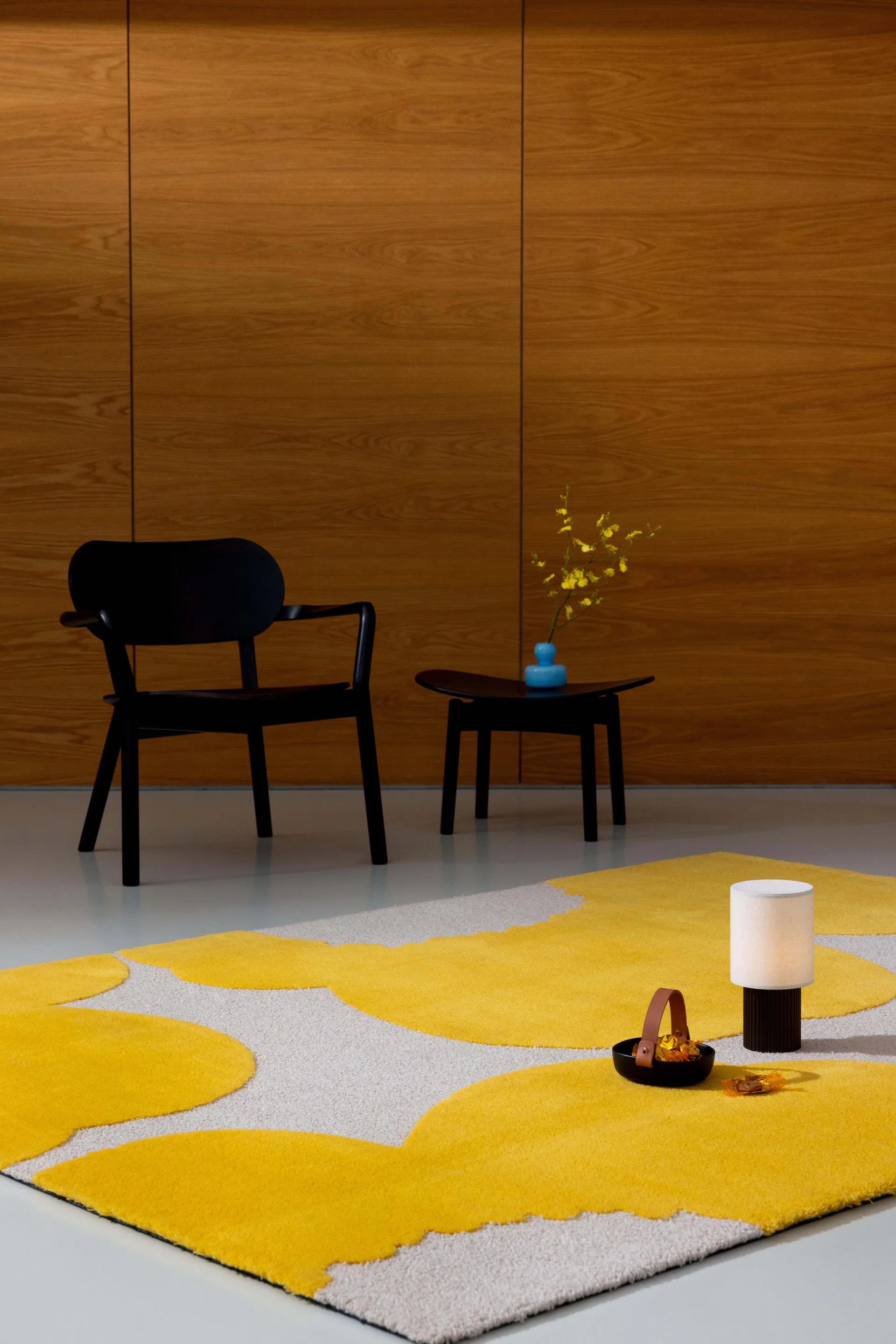 Iso Unikko Wollteppich, Yellow, 140x200 cm Marimekko