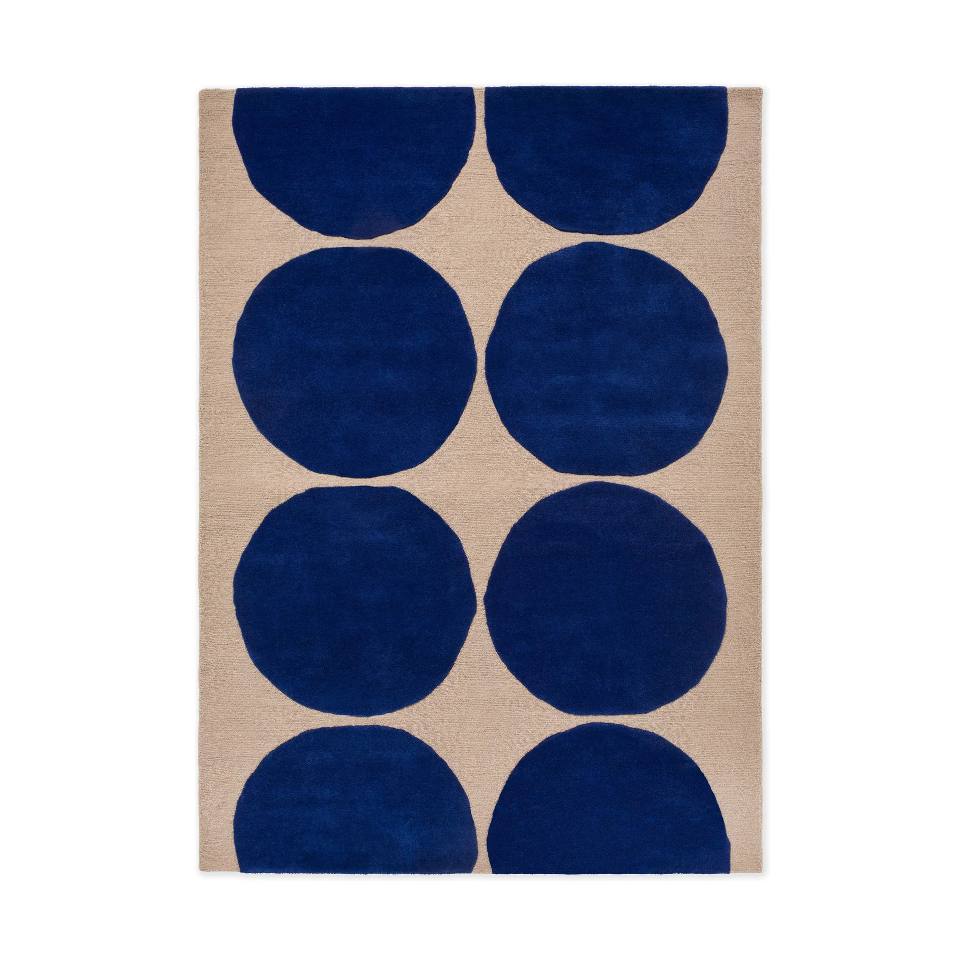 Isot Kivet Wollteppich, Blue, 140x200 cm Marimekko