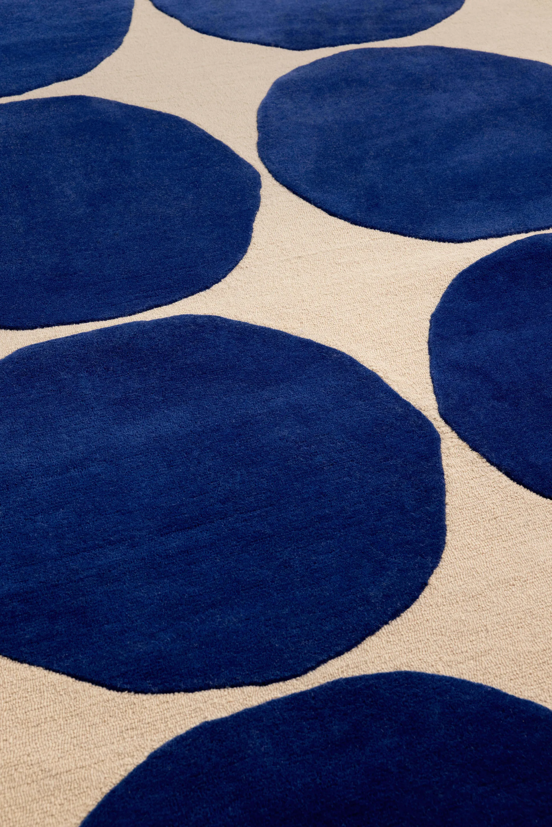 Isot Kivet Wollteppich, Blue, 250x350 cm Marimekko