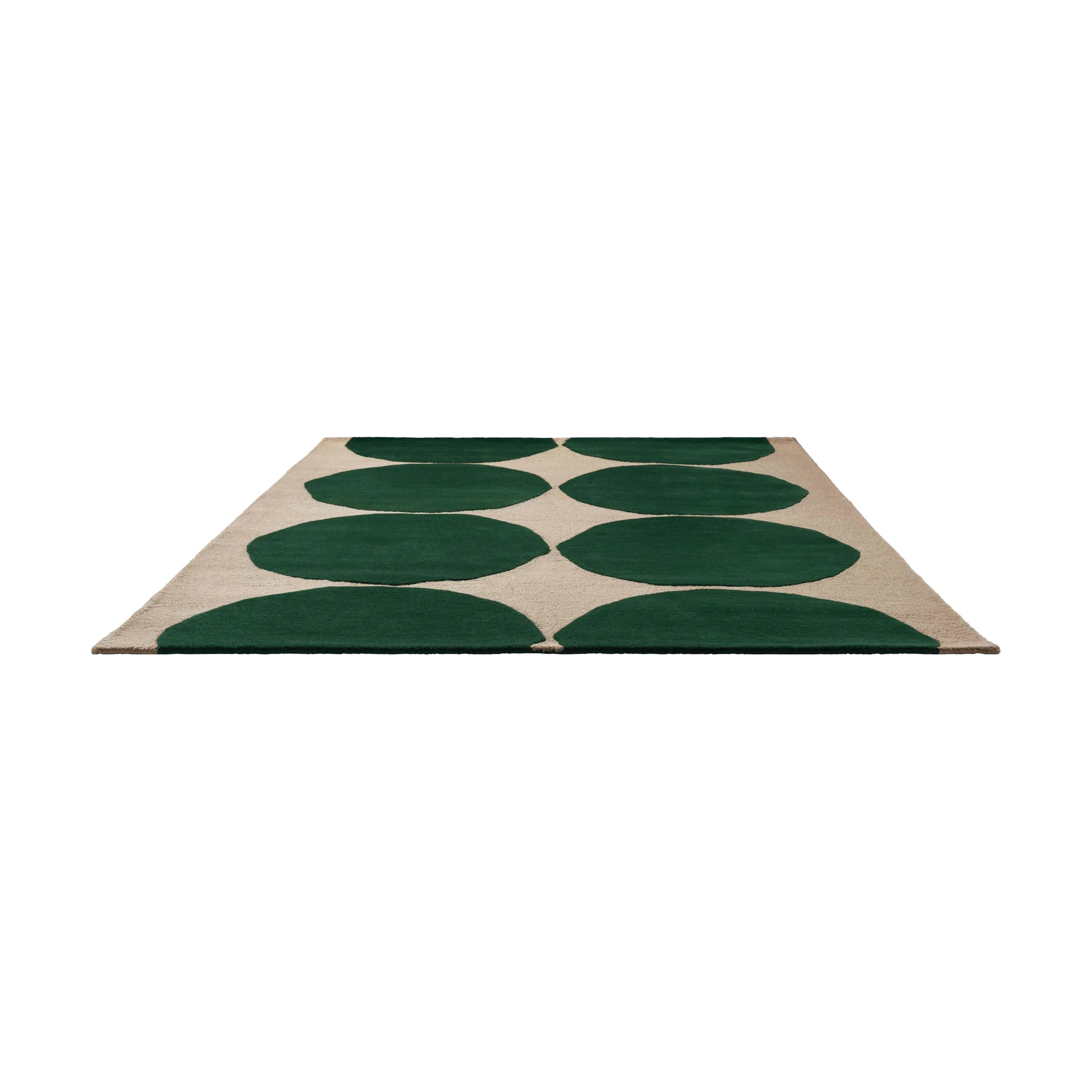 Isot Kivet Wollteppich, Green, 170x240 cm Marimekko