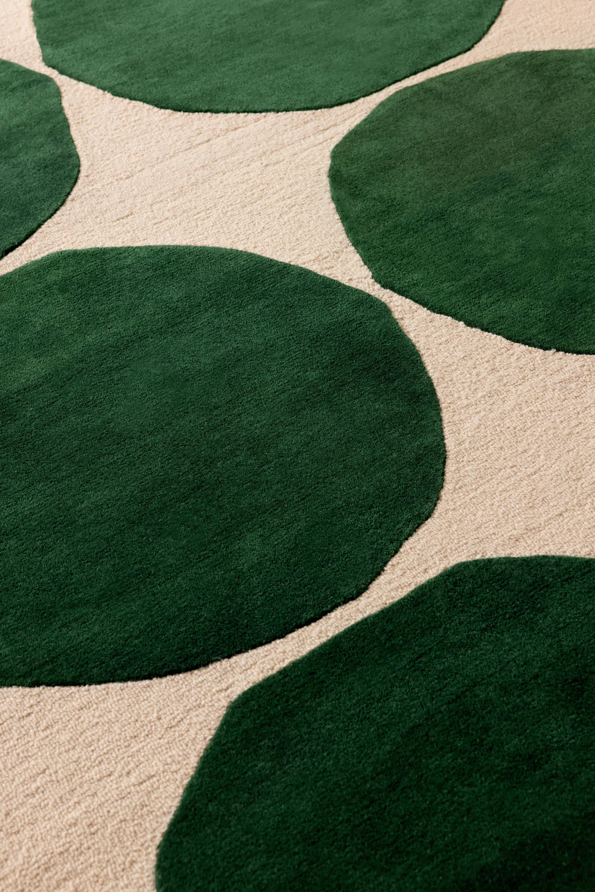 Isot Kivet Wollteppich, Green, 170x240 cm Marimekko