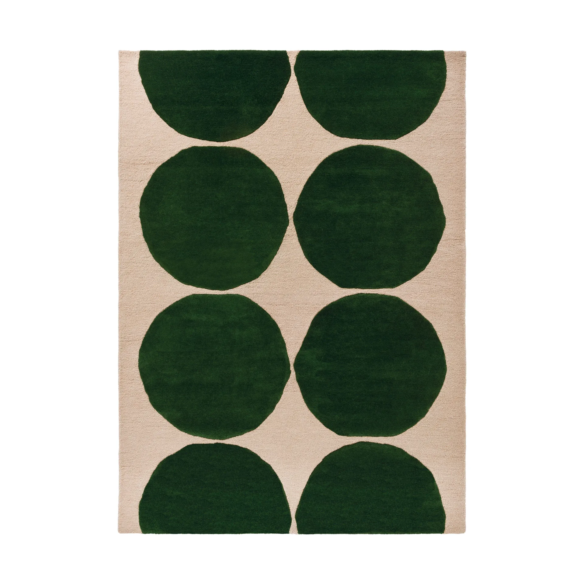 Isot Kivet Wollteppich, Green, 200x280 cm Marimekko
