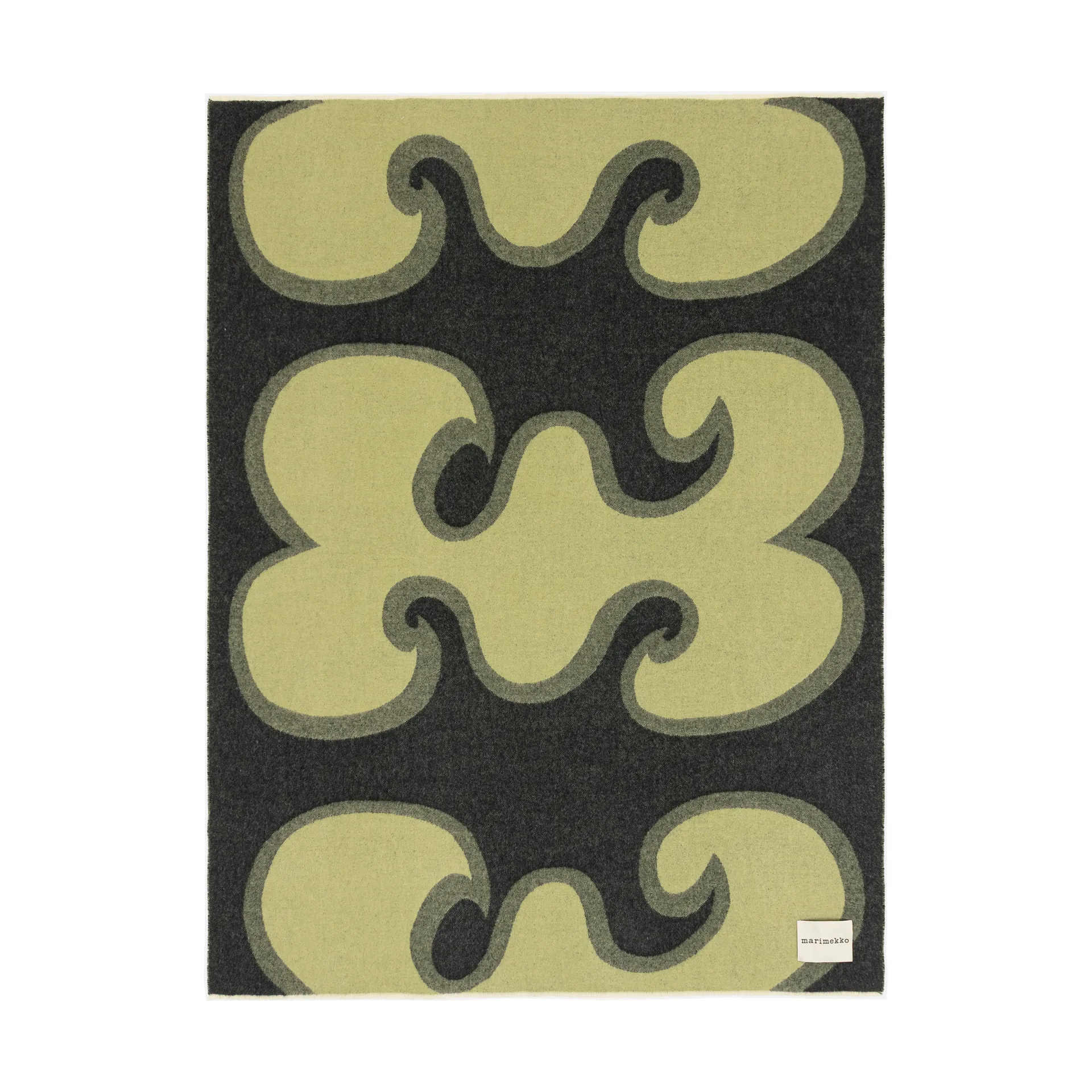 Jokeri Decke 130x170 cm, Dark green-pear Marimekko