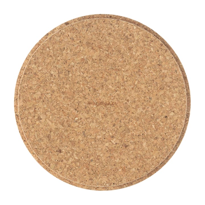 Joonas Deckel Kork Ø13cm, Braun Marimekko