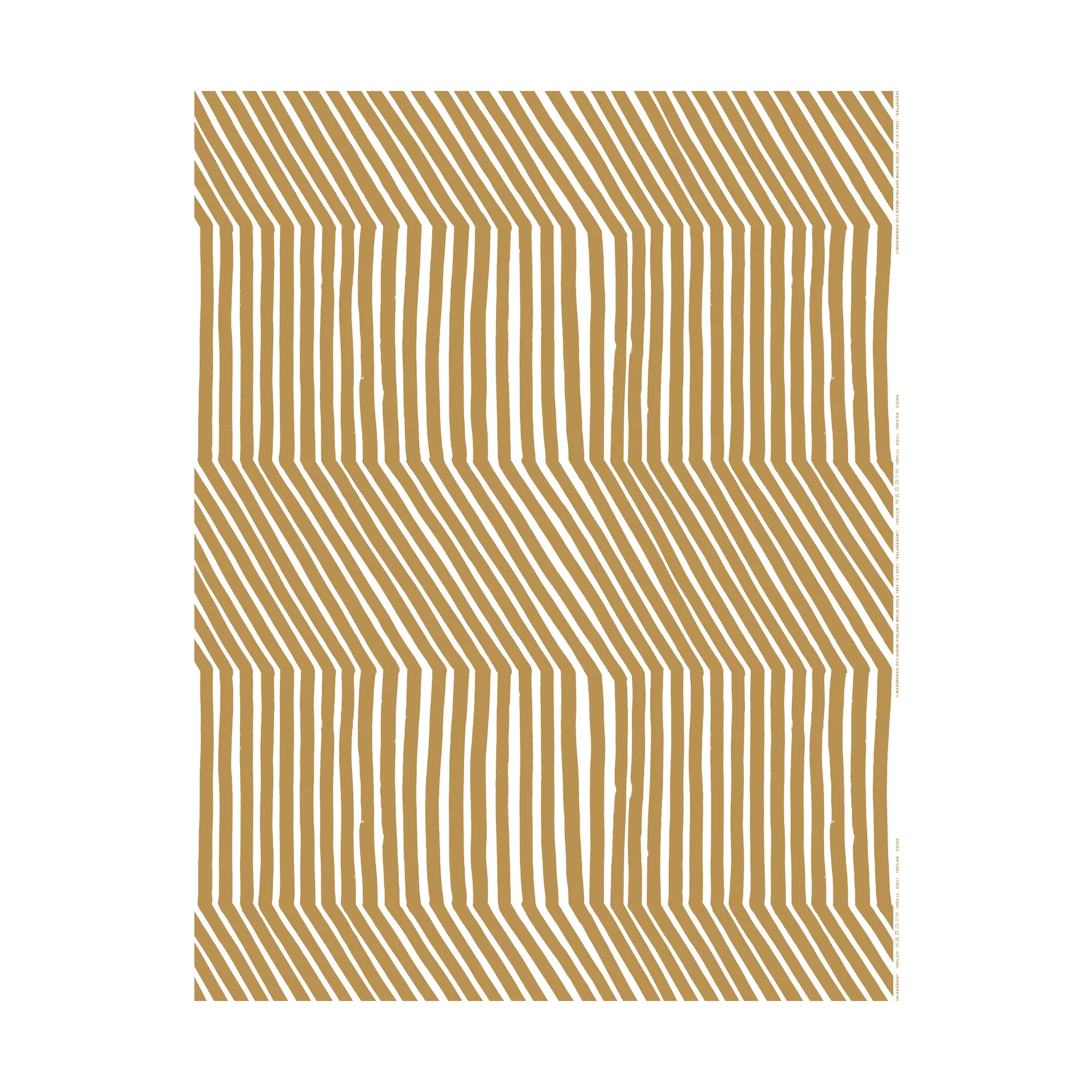 Kalasääski Baumwollstoff, White-straw Marimekko