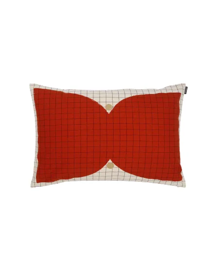 Kalendi Kissenbezug 40x60 cm, Rot-weiß Marimekko