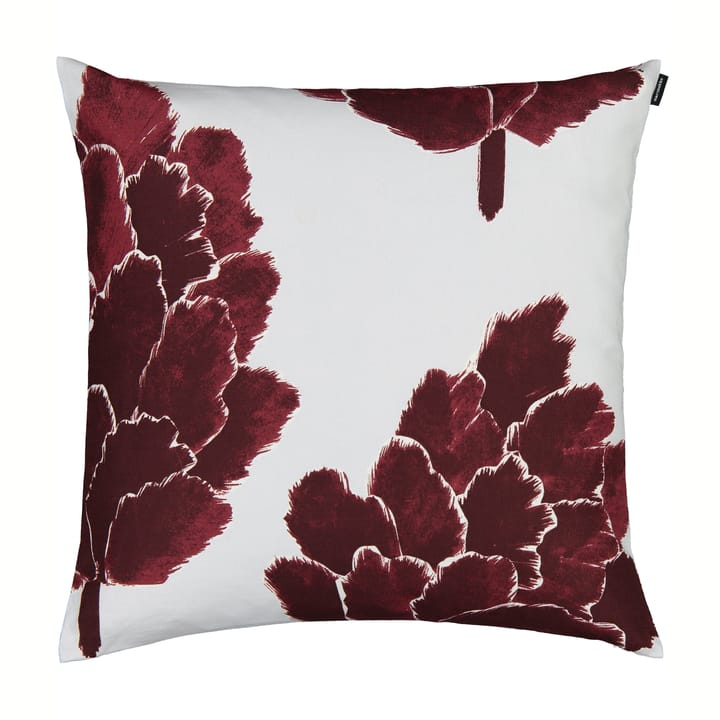 Käpykukka Kissenbezug 50 x 50cm, Hellgrau-Weinrot Marimekko